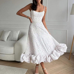 Ruffled Hem Cami Dress