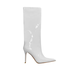 Patent Leather High Heel Knee High Boots