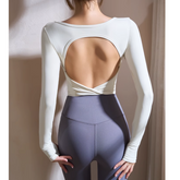 Yoga Pilates Backless Fitted Fitness Top