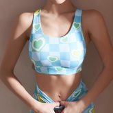 Yoga Pilates Printed Fitted Sport Bra