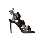 Diamante Bow High Heel Sandals - 10cm