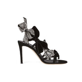 Diamante Bow High Heel Sandals - 7.5cm