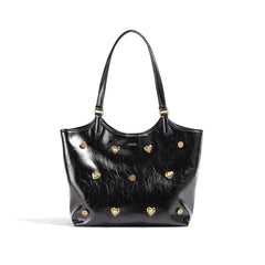 Diamante Heart Oversized Tote Bag