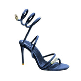 Diamante Wrap High Heel Sandals