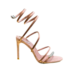Diamante Wrap High Heel Sandals
