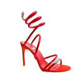 Diamante Wrap High Heel Sandals