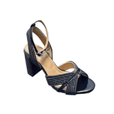 Diamante Block Heel Sandals