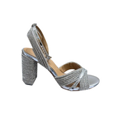 Diamante Block Heel Sandals