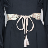 Fringed Lace Up Girdle Belt