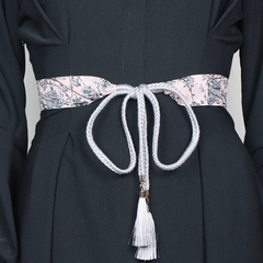 Fringed Lace Up Girdle Belt