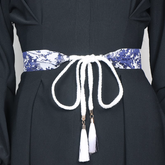 Fringed Lace Up Girdle Belt