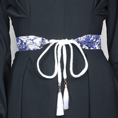 Fringed Lace Up Girdle Belt