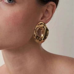 Cut Out Earrings - Pair