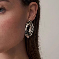 Cut Out Earrings - Pair