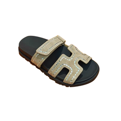 Diamante Flat Slippers Slides