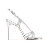 Diamante Mid Heel Sandals - 8cm