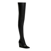 Wedged Heel Over The Knee Boots