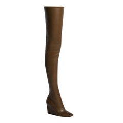 Wedged Heel Over The Knee Boots