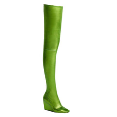 Wedged Heel Over The Knee Boots