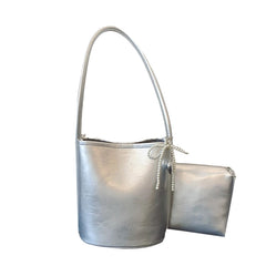 Pearl Bow Bucket Bag
