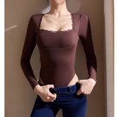 Yoga Pilates Long Sleeves Fitted Bodysuit Activewe