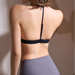 Yoga Pilates T-Strap Fitted Sports Bra