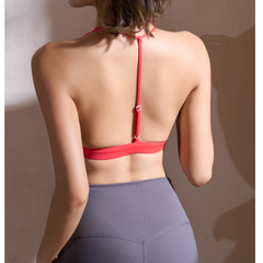 Yoga Pilates T-Strap Fitted Sports Bra
