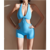 Yoga Pilates Cut Out Fitted Bodysuit