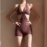 Yoga Pilates Cut Out Fitted Bodysuit