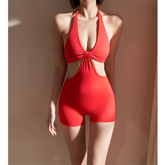 Yoga Pilates Cut Out Fitted Bodysuit