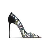 Diamante PVC High Heel Pumps - 10cm