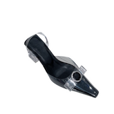 Bow PVC Transparent Heel Sandals - 6cm