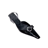 Bow Transparent Heel Sandals - 6cm
