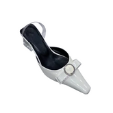 Bow Transparent Heel Sandals - 6cm