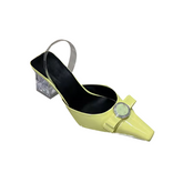 Bow Transparent Heel Sandals - 6cm