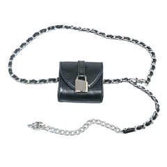 Metal Lock Mini Cross Body Bag
