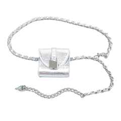 Metal Lock Mini Cross Body Bag