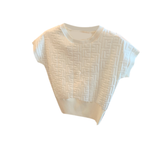 Short Sleeves Knitwear Top