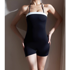 Yoga Pilates Bi-Color Fitted Playsuit
