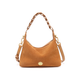 Suede And Leather Tote Bag