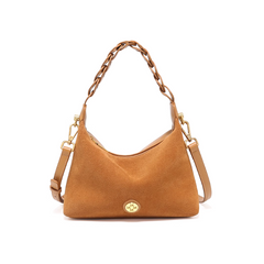 Suede And Leather Tote Bag