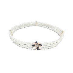 Pearl Diamante Girdle Belt