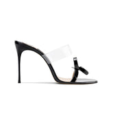 Bow PVC Mules Sandals - 6cm