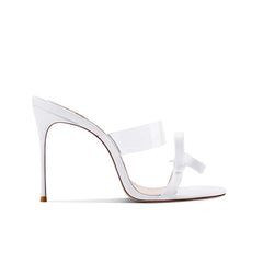 Bow PVC Mules Sandals - 6cm