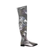 Patent Leather Over The Knee Boots