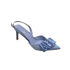 Diamante Buckled Mid Heel Sandals