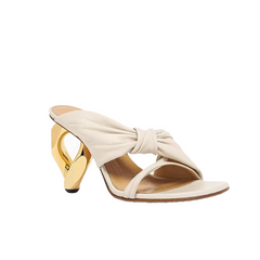 Sculptured Heel Mules Sandals