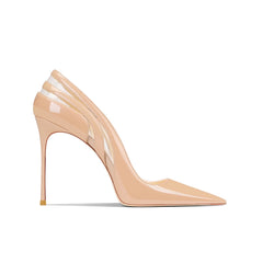 Patent Leather And PVC Mid Heel Pumps - 8cm