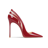 Patent Leather And PVC High Heel Pumps - 10cm