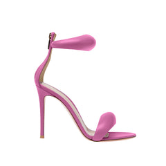 Ankle Strap Leather Stiletto High Heel Sandals - 9